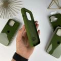 For Apple iphone 13/ iphone 13 Pro / iphone 13 Mini / iphone 13 Pro Max Liquid Silicone Case Luxury Shockproof Soft Touch Premium Case Back Cover Silicone Green Color.