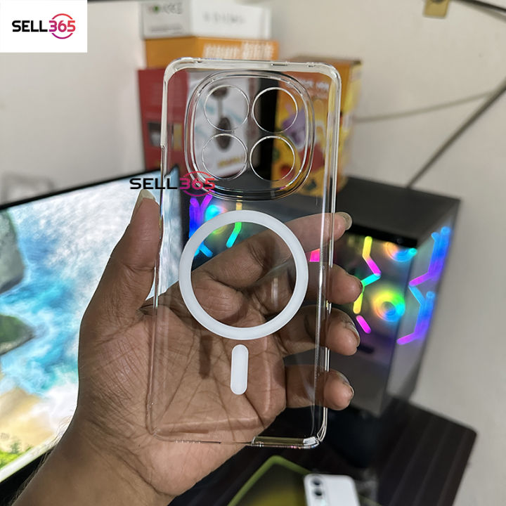 Xiaomi%20Redmi%20Note%2015%205G%20Berlia%20Transparent%20Magnatic%20Magsafe%20Anti%20Yellow%20Clear%20Protective%20Phone%20Case%20Back%20Cover%20-%20Image%202