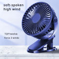 Mini Fan Usb Rechargeable Handheld Office Clip Fan Bedroom Small Fan. 