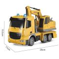 1:24 Light music of inertia mixing die cast truck toy for kids engineering toys. 