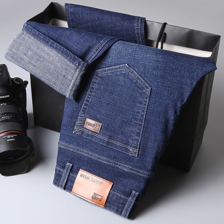 2022%20Fitted%20Straight%20Stretch%20Denim%20Jeans%20Classic%20Style%20Badge%20Youth%20Men's%20Business%20Casual%20Jeans%20Trousers%20-%20Image%207