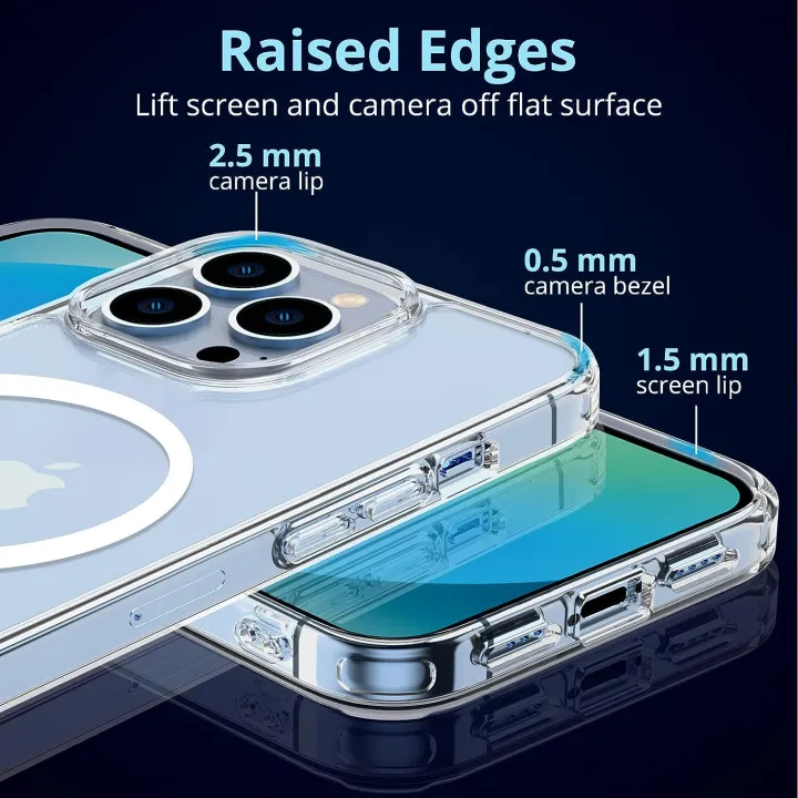 For%20Apple%20iPhone%2013%20Pro%20Max%20MagSafe%20Compatible%20Shockproof%20Transparent%20Slim%20Fit%20Wireless%20Charging%20supported%20Frosted%20Border%20Phone%20Back%20Case%20Mobile%20Cover-ELF%20-%20Image%207