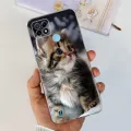 For Realme C21Y Case RMX3261 RMX3263 TPU Cover New Fashion Marble Butterfly Soft Silicone Case For Realme C25Y RMX3265 C 25Y Bag. 