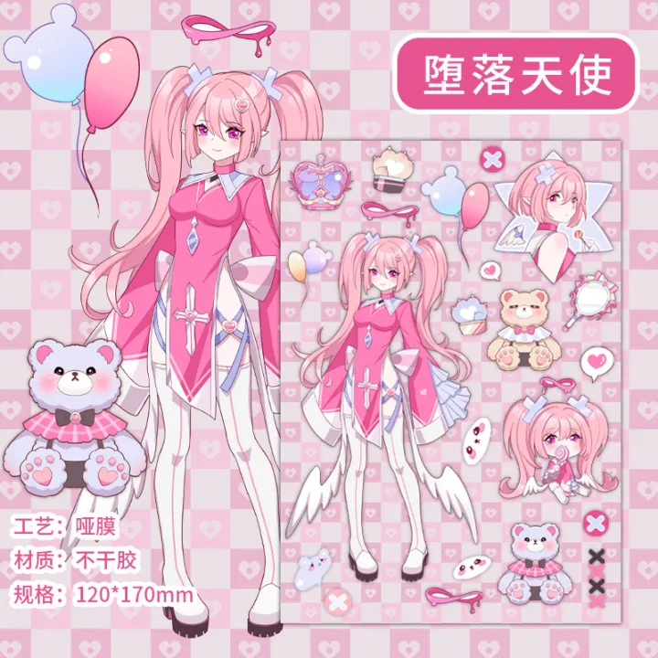 Zaomao%20Y2K%20Girls%20series%20stickers%20Korean%20domi%20dumb%20film%20gooka%20anime%20character%20hand%20account%20DIY%20decorative%20sticker%20-%20Image%208