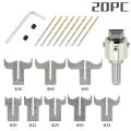 20 Pcs Set Wood Bead Maker Beads Drill Bit Milling Cutter Set Woodworking Tool. 