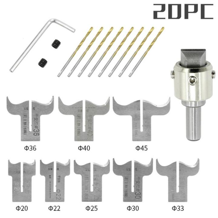 20 Pcs Set Wood Bead Maker Beads Drill Bit Milling Cutter Set Woodworking Tool