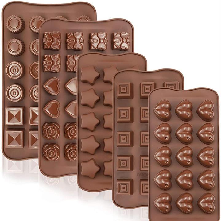 Silicone Chocolate Molds / Chocolate Candy Mold / Cake Chocolate Making Molds Hard Chocolate Molds Kit / DIY Chocolate Mold for Homemade Chocolate