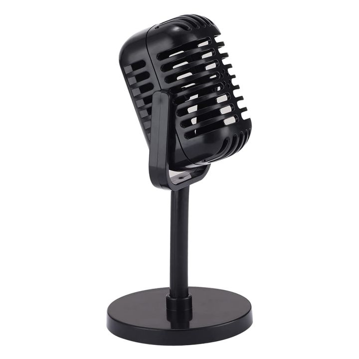 Vintage Microphone Prop,Plastic Microphone,Retro Microphones for Costume Role Play,Antique Microphone Stage