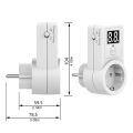 EU Plug Timer Switch  Saving Digital Kitchen Timer Outlet Week Hour Programmable Timing Socket. 