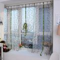 100*80cm Strawberry/Butterfly Pattern Curtain Flower Tulle Finished Product Quality Window Screens Curtain Home Decoration. 