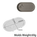 Oval Storage Tray Cement Silicone Mold DIY Rose Flower Butterfly Carving Coaster Molds Resin Concrete Plaster Mould Home Decor.
