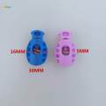 10pcs Bungee Cord Lock End Spring Stop Toggle Stoppers Blue. 