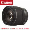 canon EF-S 15-85mm f/3.5-5.6 IS USM.