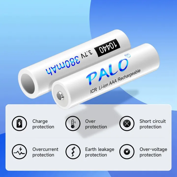 PALO%203.7V%2010440%20Rechargeable%20Li-Ion%20Battery%2010440%20AAA%20Lithium%20ion%20Batteries%20for%20Flashlight%20Mini%20Speaker%20Megaphone%20lights%20-%20Image%205