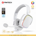 FANTECH WHG02 Harmony Wireless Headset Tri-mode Connections With Noise Cancellation & Mute Buttons Microphone Headphones.