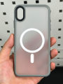 For iPhone X XS XR XSMax Matte Shockproof Cover case Luxury Magnetic For Magsafe Wireless Charging Phone Case.