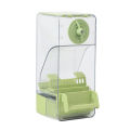GC No Mess Automatic Bird Feeder, Transparent Seed Food Container, Parrot Feeder Cage Accessories For Small Birds Parrot Cockatoo Canary Parakeets. 
