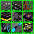 LIMEIDE GTX300 Illuminated Keyboard Mouse Wired Grip Gaming Mouse Keyboard Set. 