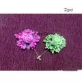Artificial flower hijab pin for girls and women - 2 pcs..