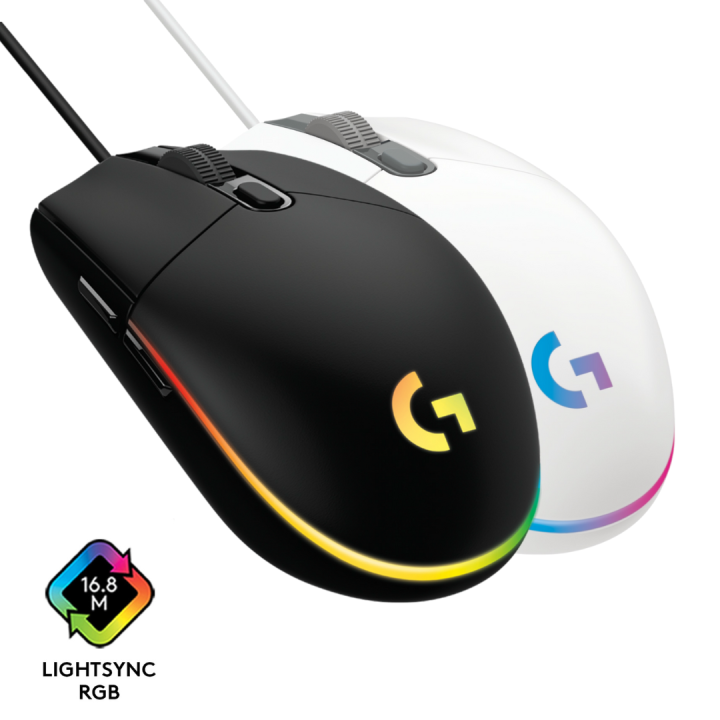 Logitech G102 Light Sync Gaming Mouse with Customizable RGB Lighting, 6  Programmable Buttons, Gaming Grade Sensor, 8 k dpi Tracking,16.8mn Color,  Light Weight | Daraz.com.bd