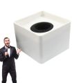 Microphone Logo Flag Station Square Shaped In-terview KTV Mic Station Cube Interviews Box ABS Prop Stand News Reporter Injection. 