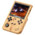 ANBERNIC RG351V 64GB Handheld Game Console, 3.5 Inch 640*480P IPS Screen, 12000 Games, Dual TF Card Slot, Supports NDS, N64, DC, PSP, PS1, openbor, CPS1, CPS2, FBA, NEOGEO, NEOGEOPOCKET, GBA, GBC, GB, SFC, FC, MD, SMS, MSX, PCE, WSC - Wood. 