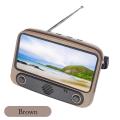Mini Retro TV Wireless Bluetooth Speaker TV300 Portable Retro TV Wireless Bluetooth Speaker Phone Holder.