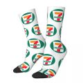7-11 7-Eleven Logo 1969-2004 Store Design Socks Product for Unisex Compression Dress Socks. 