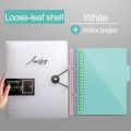 Diary A5 B5 A4 Transparent Loose Leaf Binder Notebook Inner Core Cover Note Book Journal Planner Office Stationery Supplies. 