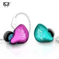 KZ ZSTX Headset 1BA+1DD drivers Hybrid HIFI Bass Earbuds In-Ear Monitor Noise Cancelling Sport Earphones Silver plated cable. 