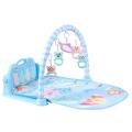 Baby Musical Gym Multi-Functional Piano Crawling Mat Brain Game Accompany Your Baby to Grow-Blue.