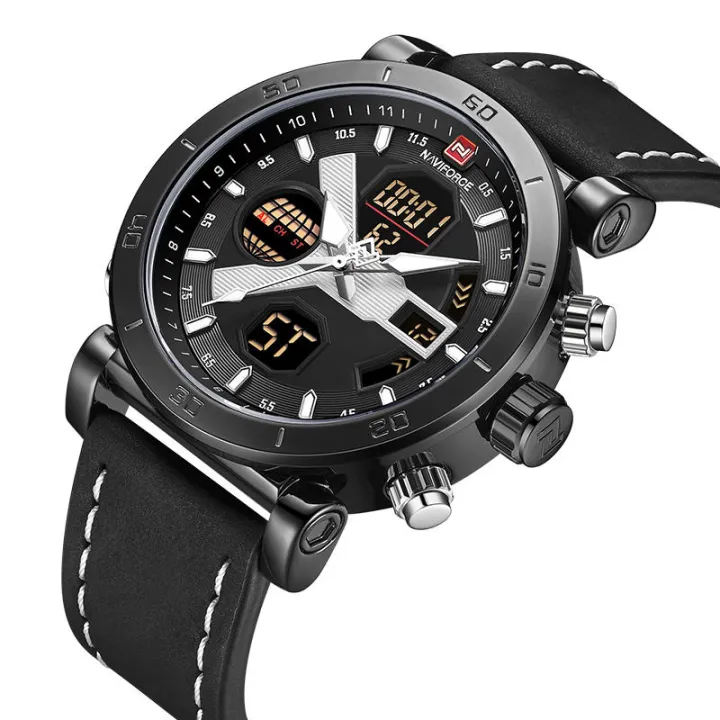 NAVIFORCE%20NF9132%20Black%20PU%20Leather%20Dual%20Time%20Wrist%20Watch%20for%20Men%20-%20Black%20-%20Image%203
