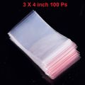 Zip Lock Plastic Bags Self Sealing Storage Pouch Transparent-100 Pieces. 