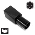 LKPCIGCXM DMX to RJ45 Connector RJ45 Ethernet to 3 Pin XLR DMX Female & Male Adapter Sets (3PIN 1Pair). 