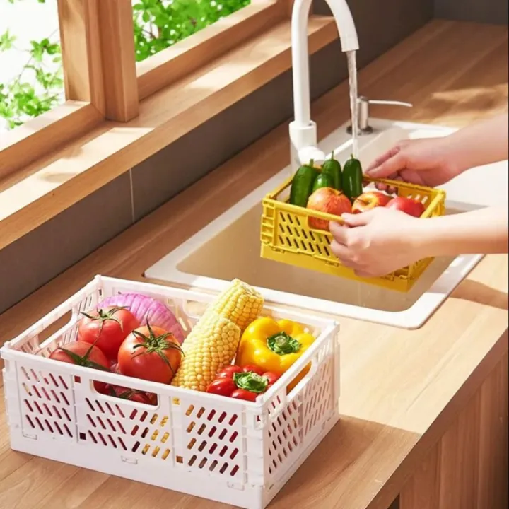 Practical%20Collapsible%20Foldable%20Storage%20Crate%20Stackable%20Drawer%20Organizer%20Case%20Plastic%20S/M/L%20Storage%20Baskets%20Kitchen%20-%20Image%208
