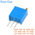 20 pcs 3296 Trimmer Potentiometer 3296W Variable Resistor Adjustable Resistance 101 102 103 104 105 201 202 203 204 501 500 502. 