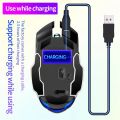 Wireless Gaming Mouse 2.4G USB 1600DPI LED Backlit Rechargeable Adjustable Gamer Silent Mouse Gamer Mute Mice for PC Laptop.