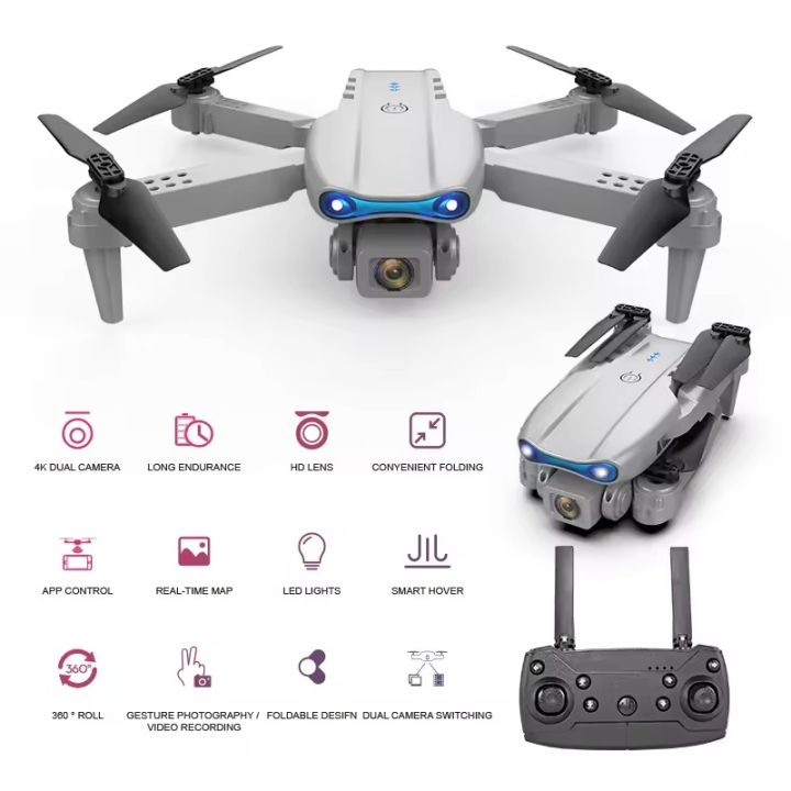 FLH%20E99%20Pro%20Dual%20Camera%20Dual%20Battery%20Folding%20Camera%20Drone,%20Wifi%20Cam%20app%20Operator%20-%20Image%204
