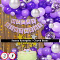 Happy Birthday Full Package with High Quality Premium Metallic and Montly Balloons By AECB.