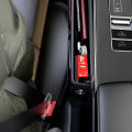 1PCS Universal Car Gap Organizer Leather Auto Console Side Pocket Crevice Storage Box Interior Accessory High-End Elegant.