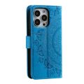 Totem Flower Embossed Leather Phone Case For iPhone 15 Pro Max/iPhone 15 Pro/iPhone 15/iPhone 15 Plus.