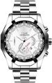 Big Face Dial 46MM Wrist Watch for Men Steel Bracelet Waterproof Military Sports Male Quartz Wristwatches.