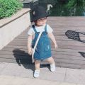 Summer Baby Girl Jeans Skirts Suspender Kids Denim Skirt Casual Toddler Jumper Skirt Fashion Infant Clothes for Girls 0-5years. 