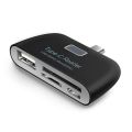 【FUPANG】Zzitaill multi-functional 4 in OTG/TF/SD smart card reader adapter with micro charge port Universal Type C adapter OTG card. 