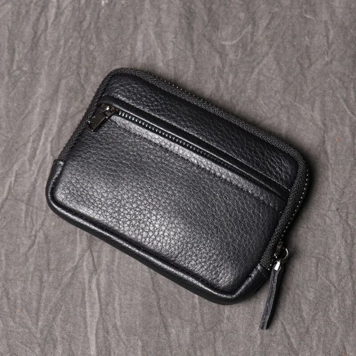 Genuine%20Leather%20Suitable%20for%20Men%20Women%20Pocket%20Wallets%20Mini%20Zipper%20Small%20Purses%20Retro%20Key%20Holder%20Money%20Bag%20Coin%20Change%20Purse%20-%20Image%202