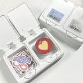 INS White Storage Box Pop-up Desk Organizer Box Ins Idol Photo Card Holder Small Card Protective Case Collection Organizer Case. 
