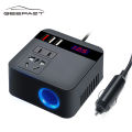 Geepact Car Inverter A/C 12V/24V to D/C 110V/220V Digital Display Car Power Adapter Auto Converter QC3.0 Fast Charging Inverter Multi-Protection Car Charger Adapter Car D/C Power Home A/C Power Converter.