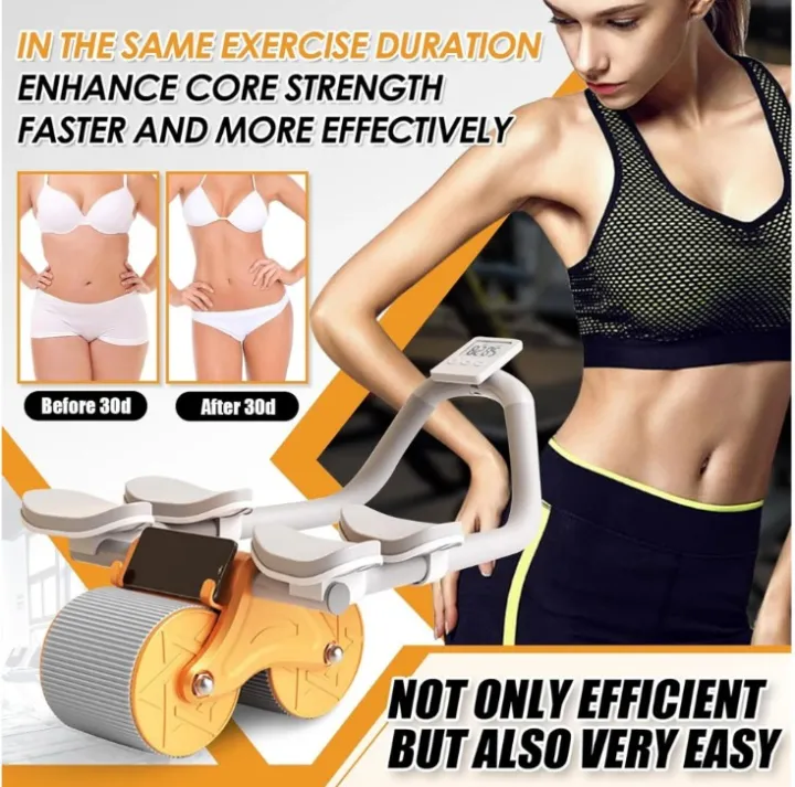 FITNESS%20WORLD%20-%20%20Rebound%20AB%20Roller%20Wheel%20for%20Abdominal%20Exercises%20with%20Knee%20Pad%204%20Elbow%20Support,%20Phone%20Holder%20for%20Home%20Gym%20Strength%20Workouts%20-%20Image%206