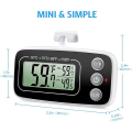Fridge Thermometer, Digital Refrigerator Thermometer Waterproof Fridge Freezer Thermometer Monitor for Home 2Pcs.