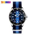Skmei fashion quartz casual waterproof nylon strap multiple Colour watch for men women 9133.